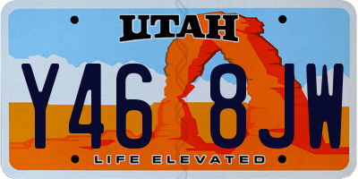 UT license plate Y468JW