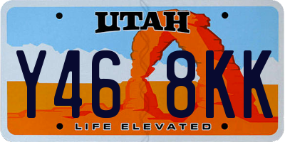 UT license plate Y468KK