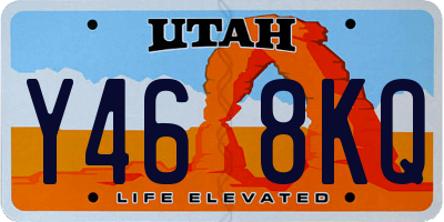 UT license plate Y468KQ