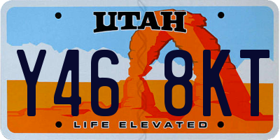 UT license plate Y468KT