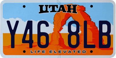 UT license plate Y468LB