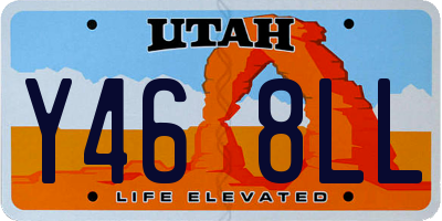 UT license plate Y468LL