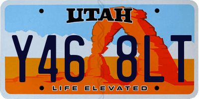 UT license plate Y468LT