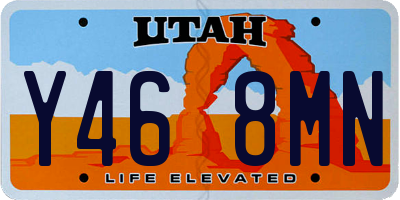 UT license plate Y468MN