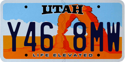 UT license plate Y468MW