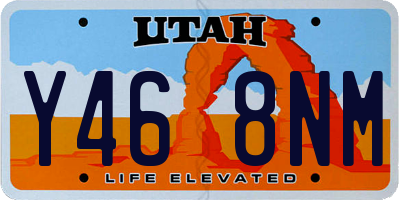 UT license plate Y468NM
