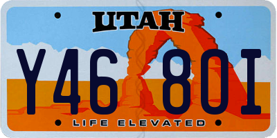 UT license plate Y468OI