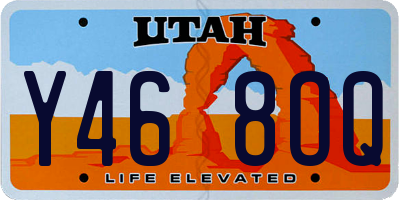 UT license plate Y468OQ
