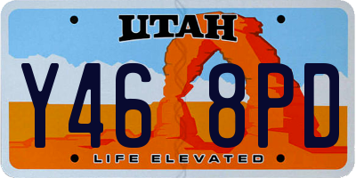 UT license plate Y468PD