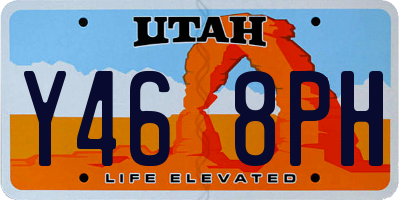 UT license plate Y468PH