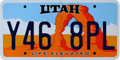 UT license plate Y468PL