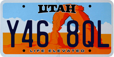 UT license plate Y468QL