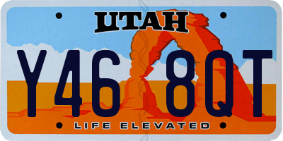 UT license plate Y468QT