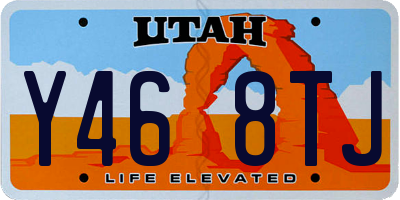 UT license plate Y468TJ
