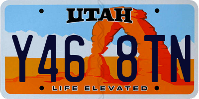 UT license plate Y468TN