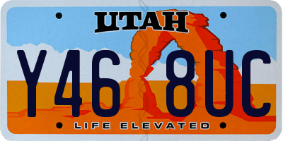 UT license plate Y468UC