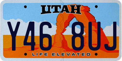 UT license plate Y468UJ