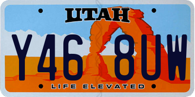 UT license plate Y468UW