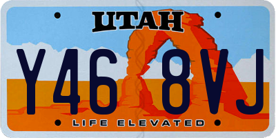 UT license plate Y468VJ
