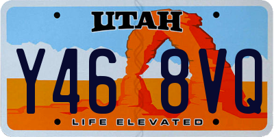 UT license plate Y468VQ