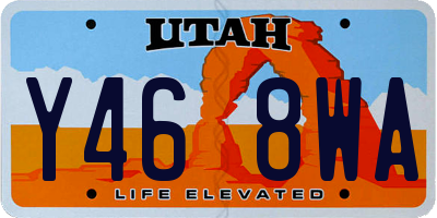 UT license plate Y468WA