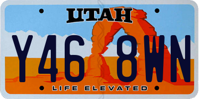UT license plate Y468WN