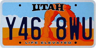 UT license plate Y468WU