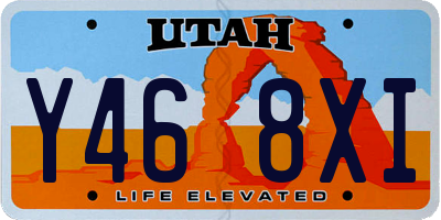 UT license plate Y468XI