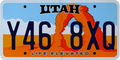 UT license plate Y468XQ