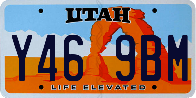 UT license plate Y469BM