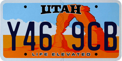 UT license plate Y469CB