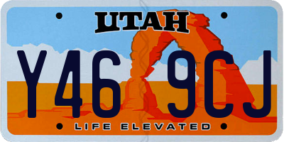 UT license plate Y469CJ