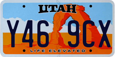 UT license plate Y469CX