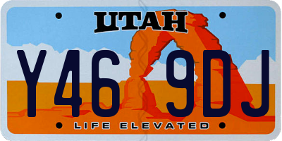 UT license plate Y469DJ