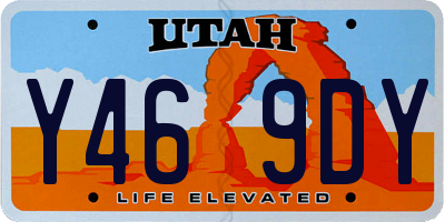 UT license plate Y469DY