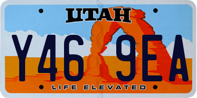 UT license plate Y469EA