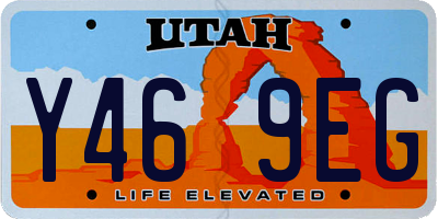 UT license plate Y469EG