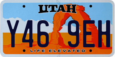 UT license plate Y469EH