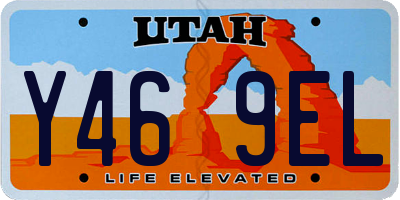 UT license plate Y469EL