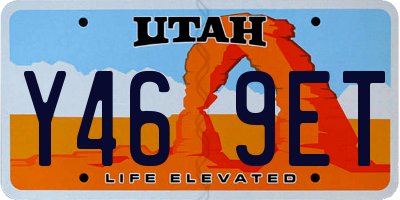 UT license plate Y469ET