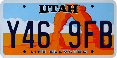 UT license plate Y469FB