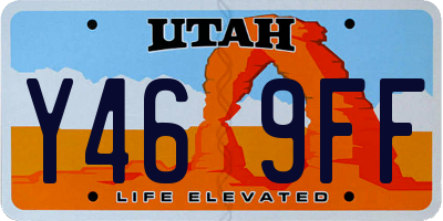 UT license plate Y469FF
