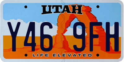UT license plate Y469FH