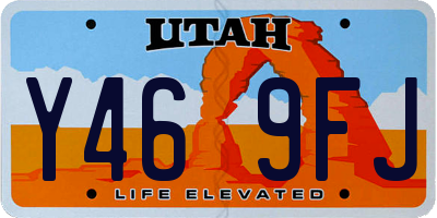 UT license plate Y469FJ