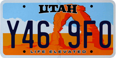 UT license plate Y469FO