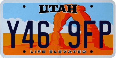 UT license plate Y469FP