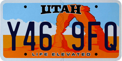 UT license plate Y469FQ