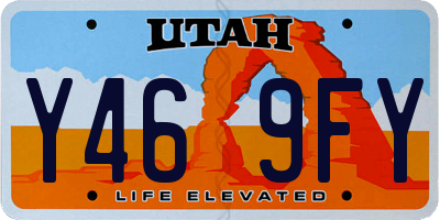 UT license plate Y469FY
