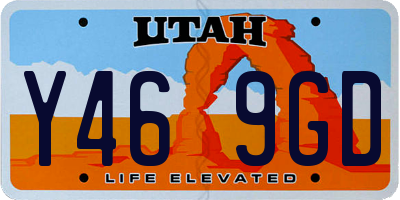 UT license plate Y469GD