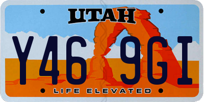 UT license plate Y469GI